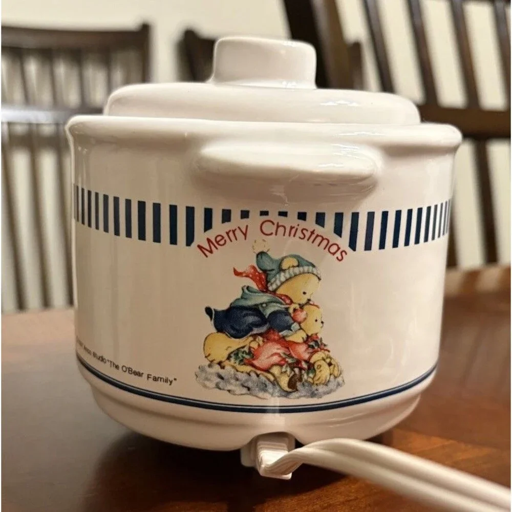 Anco Studio Electric Potpourri Pot The O’Bear Family Vintage Original Box 1997
